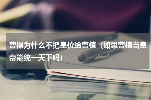 曹操为什么不把皇位给曹植（如果曹植当皇帝能统一天下吗）