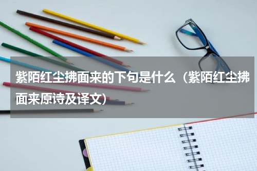 紫陌红尘拂面来的下句是什么（紫陌红尘拂面来原诗及译文）