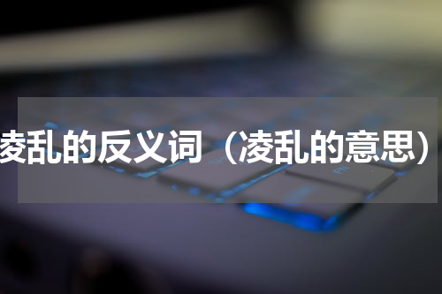 凌乱的反义词（凌乱的意思）