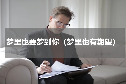 梦里也要梦到你（梦里也有期望）
