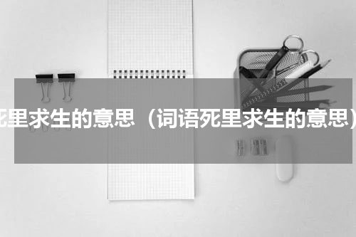 死里求生的意思（词语死里求生的意思）