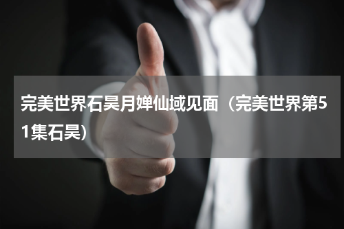 完美世界石昊月婵仙域见面（完美世界第51集石昊）