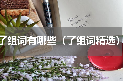 了组词有哪些（了组词精选）