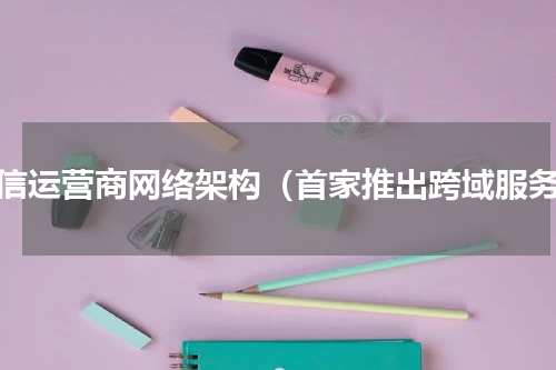 通信运营商网络架构（首家推出跨域服务）