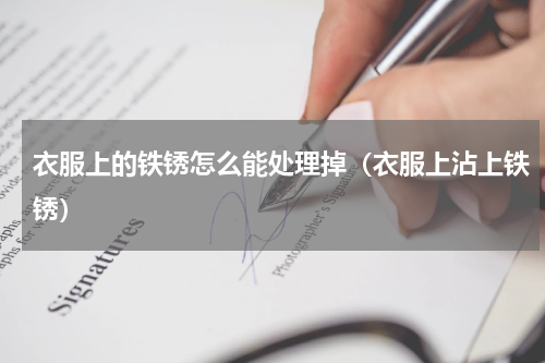 衣服上的铁锈怎么能处理掉（衣服上沾上铁锈）