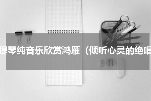 小提琴纯音乐欣赏鸿雁（倾听心灵的绝唱）