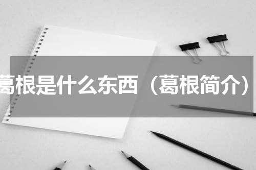 葛根是什么东西（葛根简介）