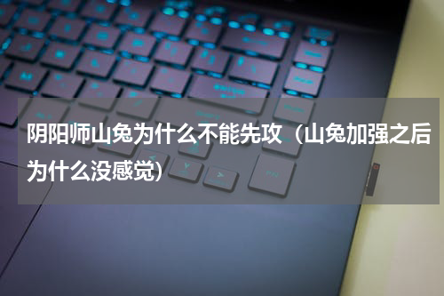 阴阳师山兔为什么不能先攻（山兔加强之后为什么没感觉）
