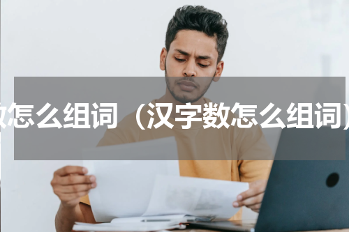 数怎么组词（汉字数怎么组词）