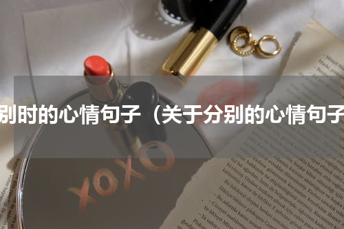 分别时的心情句子（关于分别的心情句子）