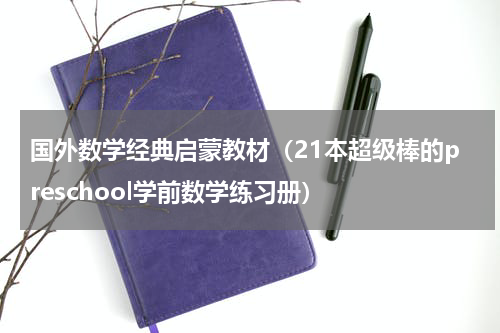 国外数学经典启蒙教材（21本超级棒的preschool学前数学练习册）