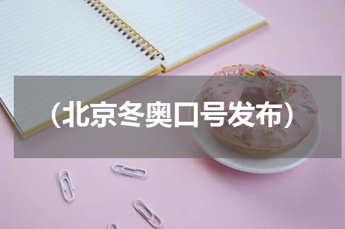 （北京冬奥口号发布）