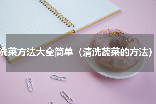 洗菜方法大全简单（清洗蔬菜的方法）