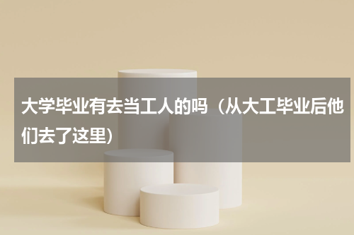 大学毕业有去当工人的吗（从大工毕业后他们去了这里）