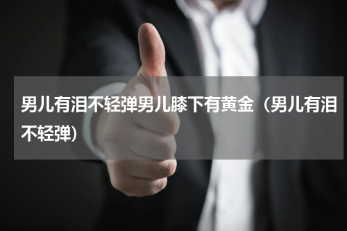 男儿有泪不轻弹男儿膝下有黄金（男儿有泪不轻弹）