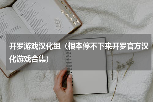 开罗游戏汉化组（根本停不下来开罗官方汉化游戏合集）