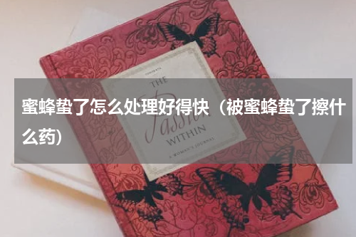 蜜蜂蛰了怎么处理好得快（被蜜蜂蛰了擦什么药）