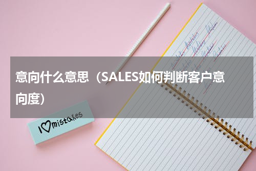 意向什么意思（SALES如何判断客户意向度）