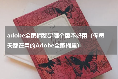 adobe全家桶都是哪个版本好用（你每天都在用的Adobe全家桶里）