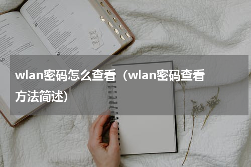 wlan密码怎么查看（wlan密码查看方法简述）