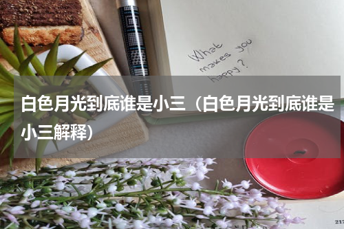 白色月光到底谁是小三（白色月光到底谁是小三解释）