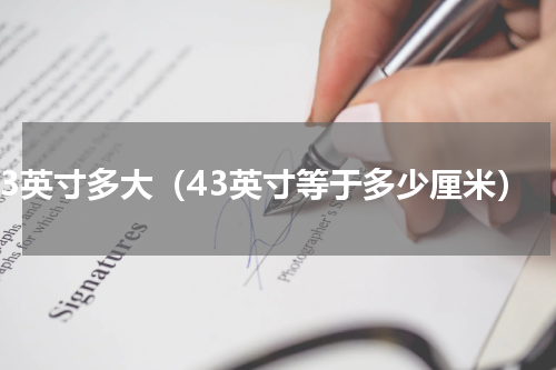 43英寸多大（43英寸等于多少厘米）
