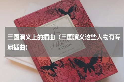 三国演义上的插曲（三国演义这些人物有专属插曲）