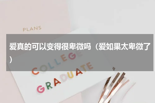 爱真的可以变得很卑微吗（爱如果太卑微了）