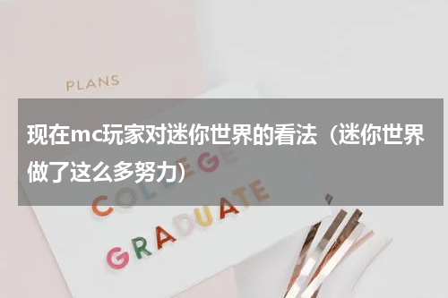 现在mc玩家对迷你世界的看法（迷你世界做了这么多努力）