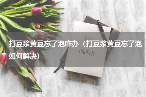 打豆浆黄豆忘了泡咋办（打豆浆黄豆忘了泡如何解决）