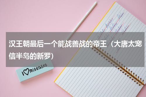 汉王朝最后一个能战善战的帝王（大唐太宠信半岛的新罗）