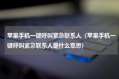 苹果手机一键呼叫紧急联系人（苹果手机一键呼叫紧急联系人是什么意思）