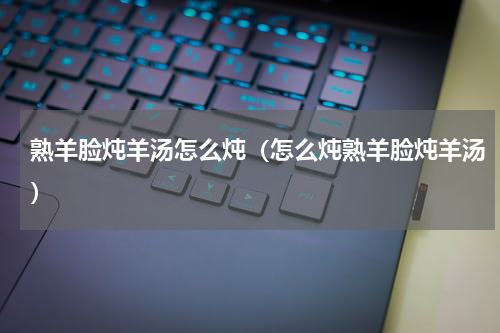 熟羊脸炖羊汤怎么炖（怎么炖熟羊脸炖羊汤）