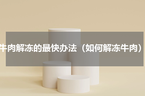 牛肉解冻的最快办法（如何解冻牛肉）