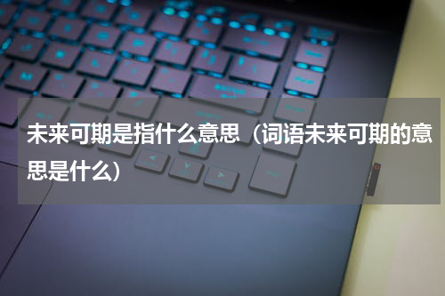 未来可期是指什么意思（词语未来可期的意思是什么）