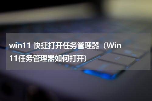 win11 快捷打开任务管理器（Win11任务管理器如何打开）