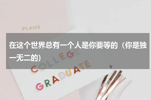 在这个世界总有一个人是你要等的（你是独一无二的）