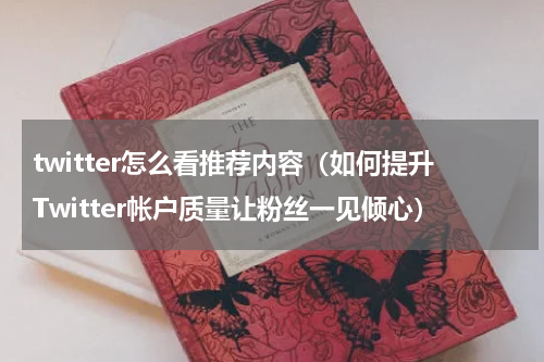 twitter怎么看推荐内容（如何提升Twitter帐户质量让粉丝一见倾心）