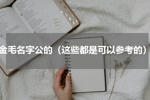 金毛名字公的（这些都是可以参考的）
