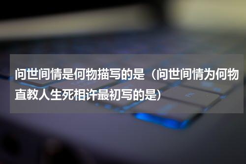 问世间情是何物描写的是（问世间情为何物直教人生死相许最初写的是）
