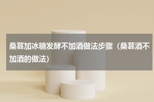 桑葚加冰糖发酵不加酒做法步骤（桑葚酒不加酒的做法）