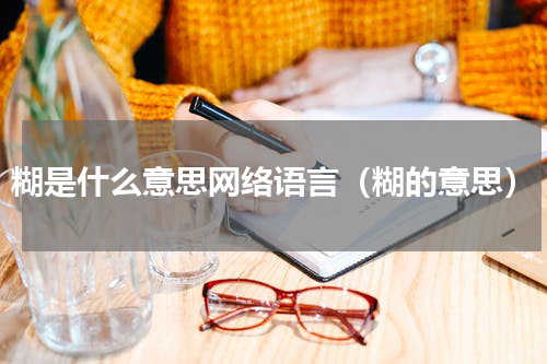 糊是什么意思网络语言（糊的意思）
