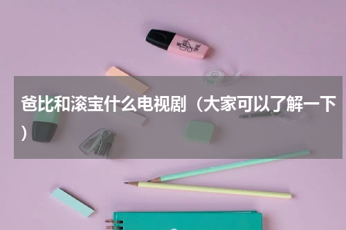 爸比和滚宝什么电视剧（大家可以了解一下）