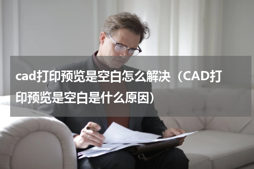cad打印预览是空白怎么解决（CAD打印预览是空白是什么原因）