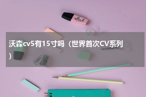 沃森cv5有15寸吗（世界首次CV系列）