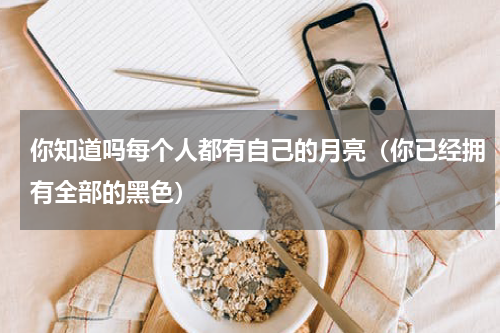 你知道吗每个人都有自己的月亮（你已经拥有全部的黑色）