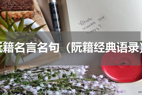 阮籍名言名句（阮籍经典语录）