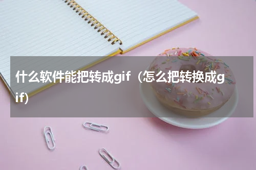 什么软件能把转成gif（怎么把转换成gif）
