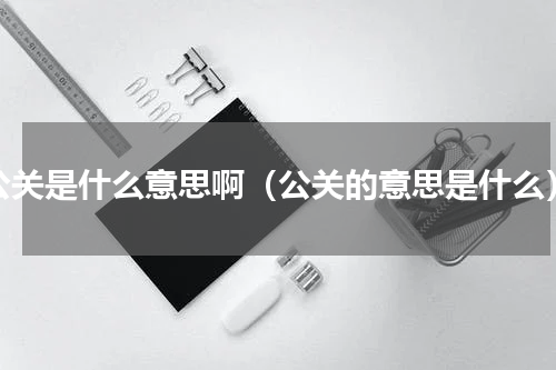 公关是什么意思啊（公关的意思是什么）