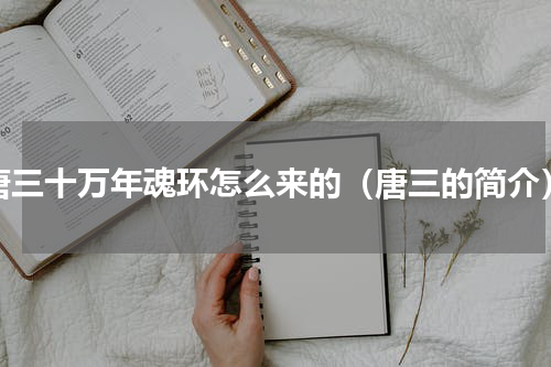 唐三十万年魂环怎么来的（唐三的简介）